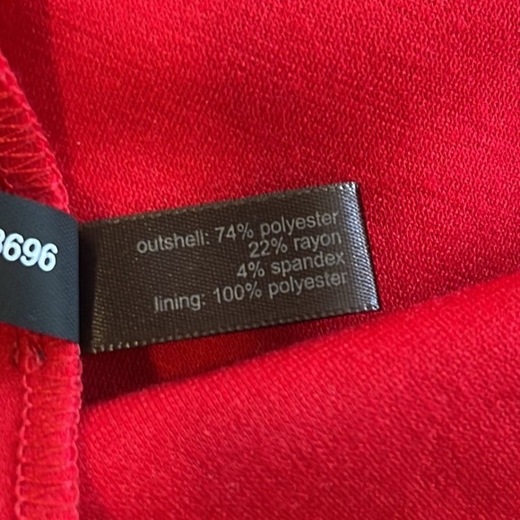 The Limited Women’s MIDI Strapless Formal Casual Red Dress size XS - Picture 9 of 10